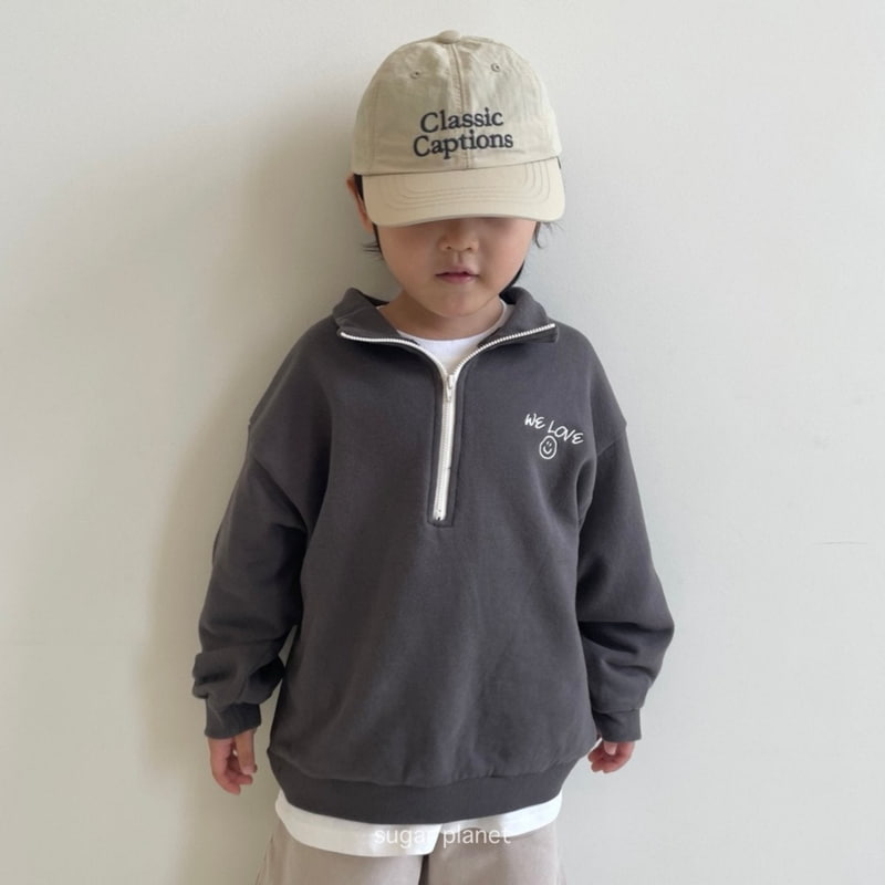 Sugar Planet - Korean Children Fashion - #Kfashion4kids - We Love Half Zip-up - 9