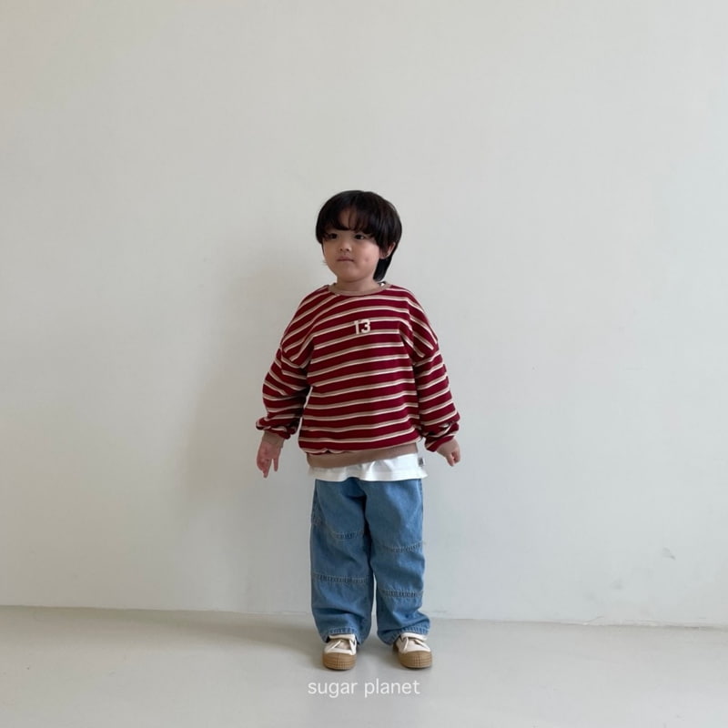 Sugar Planet - Korean Children Fashion - #Kfashion4kids - 13 Stripe Sweatshirts - 2