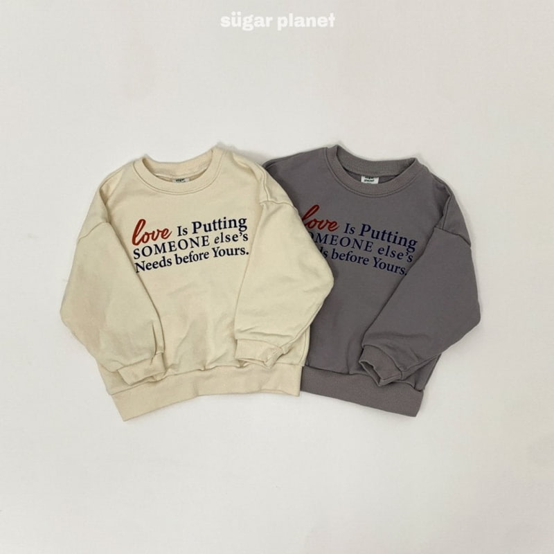 Sugar Planet - Korean Children Fashion - #childofig - Love Putting Sweatshirts