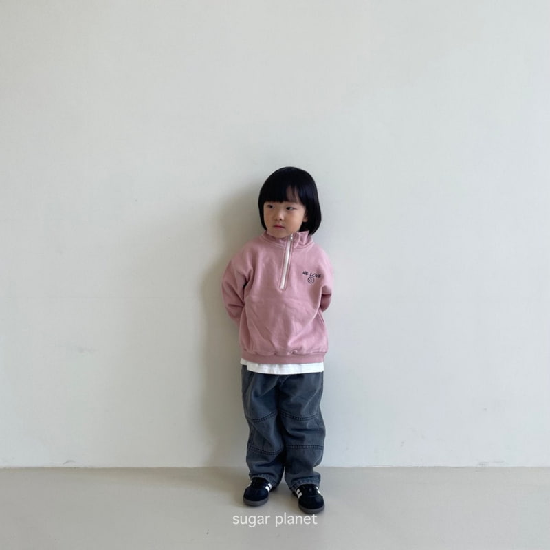 Sugar Planet - Korean Children Fashion - #childrensboutique - We Love Half Zip-up - 2