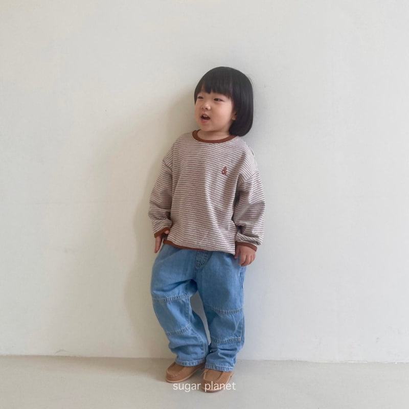 Sugar Planet - Korean Children Fashion - #discoveringself - Slit Pattern Denim Pants - 11