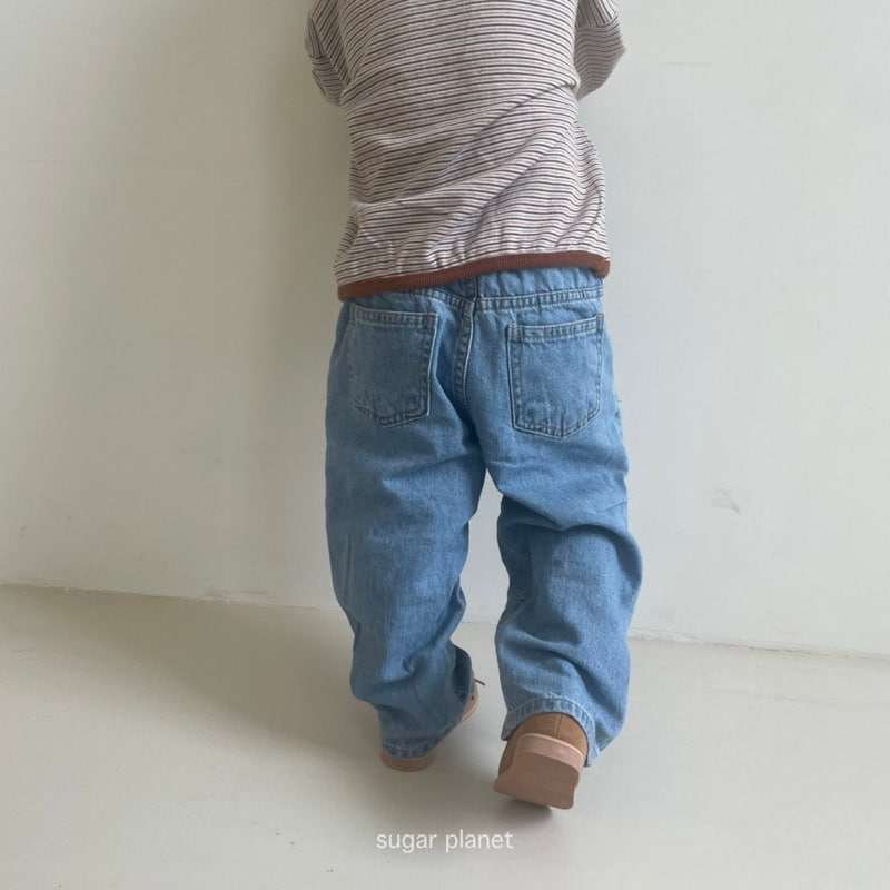 Sugar Planet - Korean Children Fashion - #fashionkids - Slit Pattern Denim Pants - 12