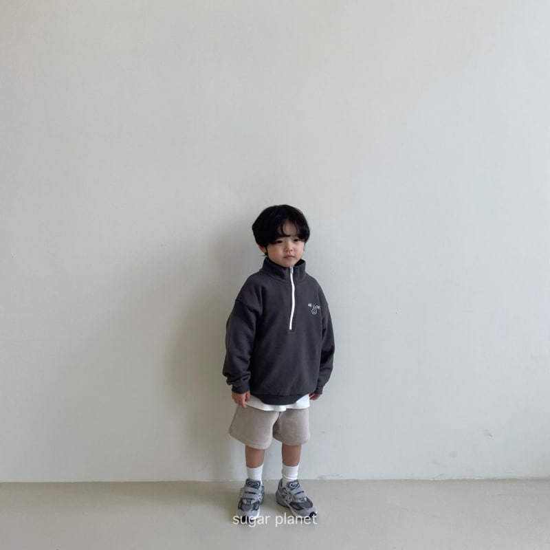 Sugar Planet - Korean Children Fashion - #kidsshorts - We Love Half Zip-up - 6