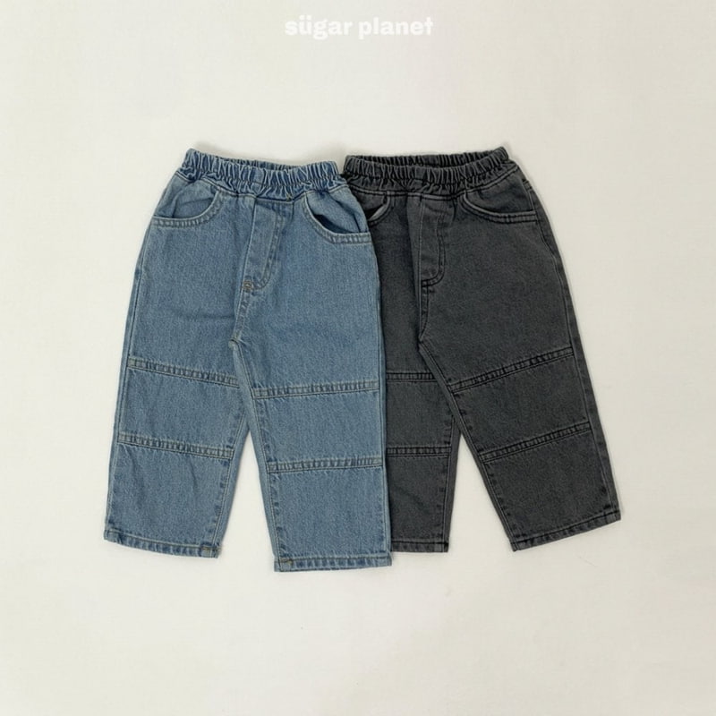 Sugar Planet - Korean Children Fashion - #kidzfashiontrend - Slit Pattern Denim Pants