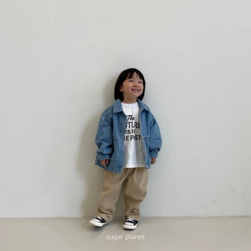 Sugar Planet - Korean Children Fashion - #littlefashionista - Pocket Denim Jacket - 5