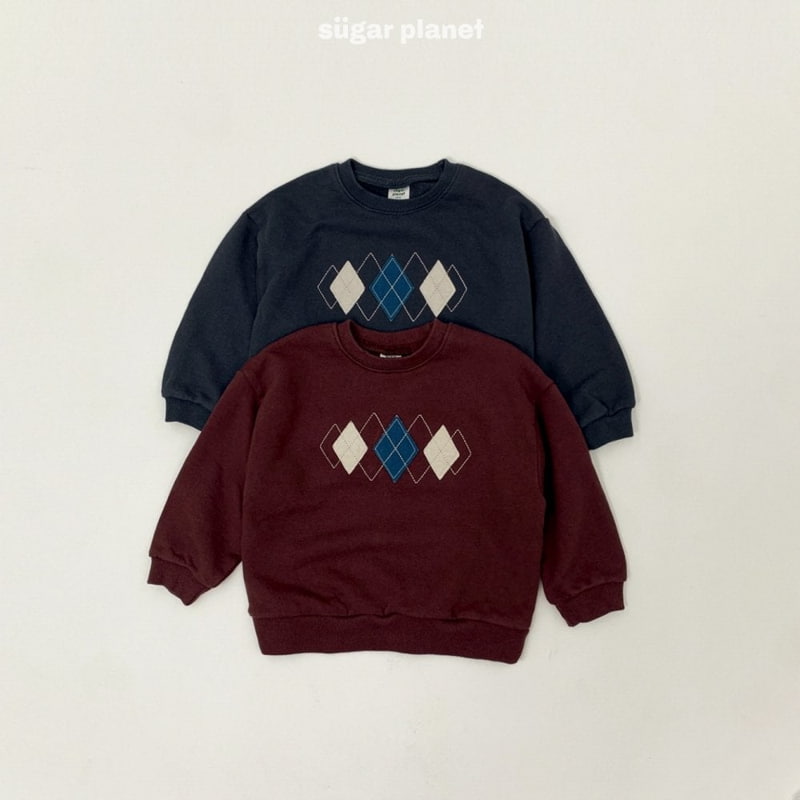 Sugar Planet - Korean Children Fashion - #littlefashionista - Argyle Sweatshirts