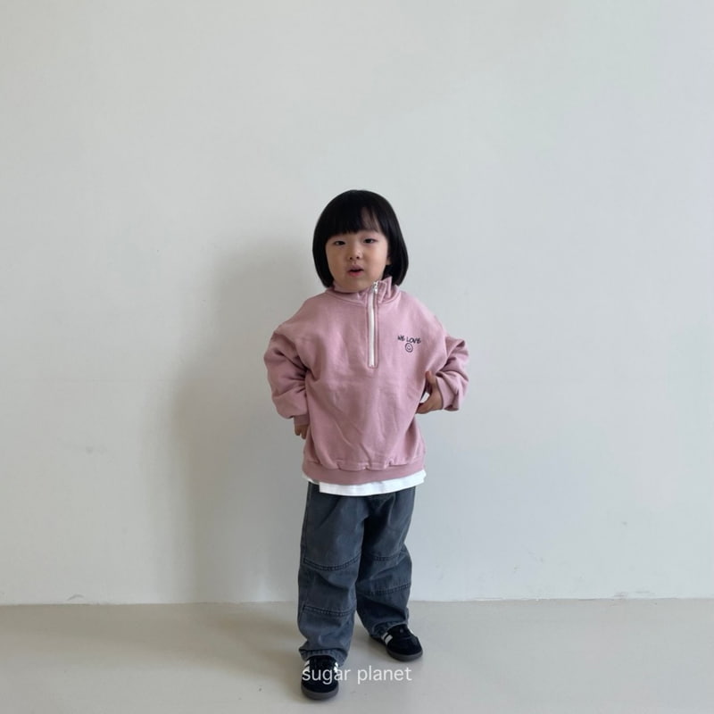 Sugar Planet - Korean Children Fashion - #magicofchildhood - We Love Half Zip-up - 11