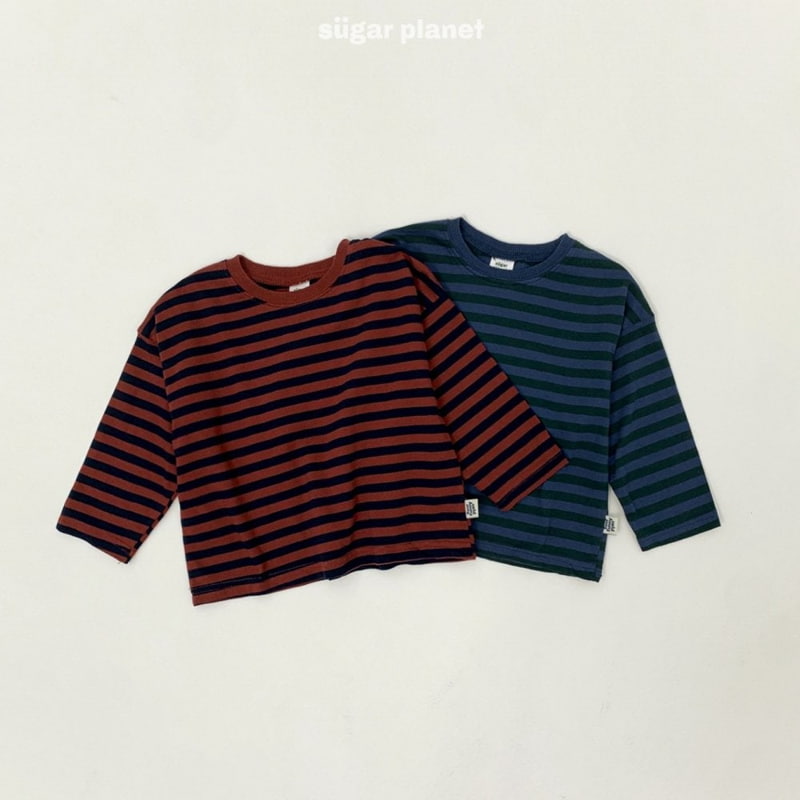 Sugar Planet - Korean Children Fashion - #minifashionista - Funny Stripe Tee