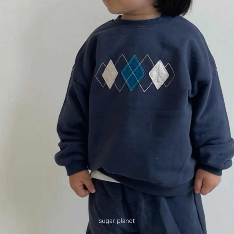 Sugar Planet - Korean Children Fashion - #minifashionista - Argyle Sweatshirts - 3