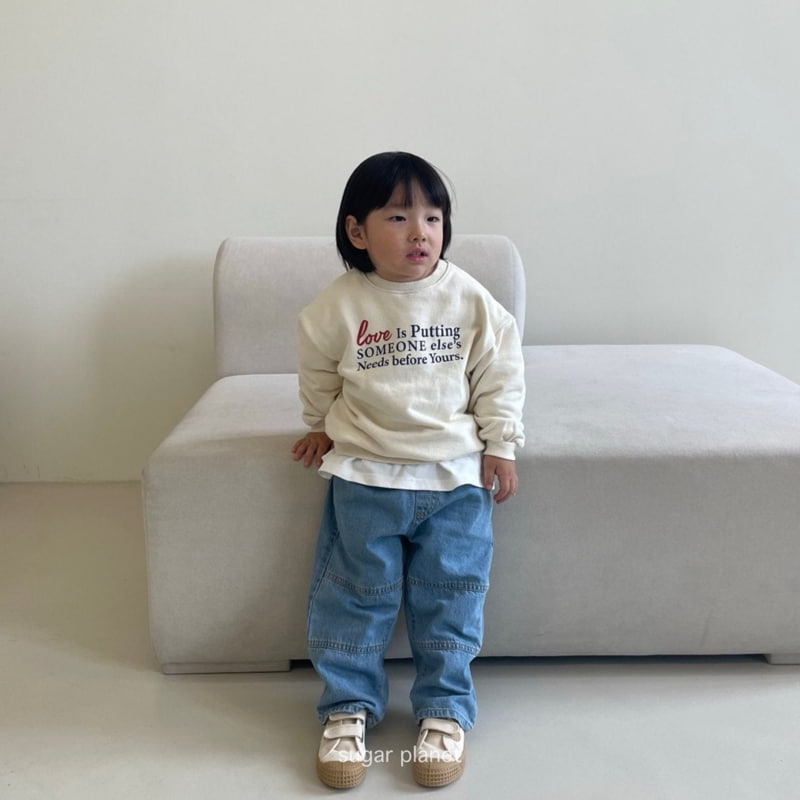 Sugar Planet - Korean Children Fashion - #minifashionista - Slit Pattern Denim Pants - 5