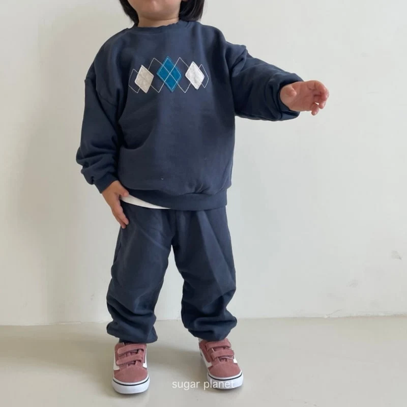 Sugar Planet - Korean Children Fashion - #minifashionista - Argyle Sweatshirts - 4