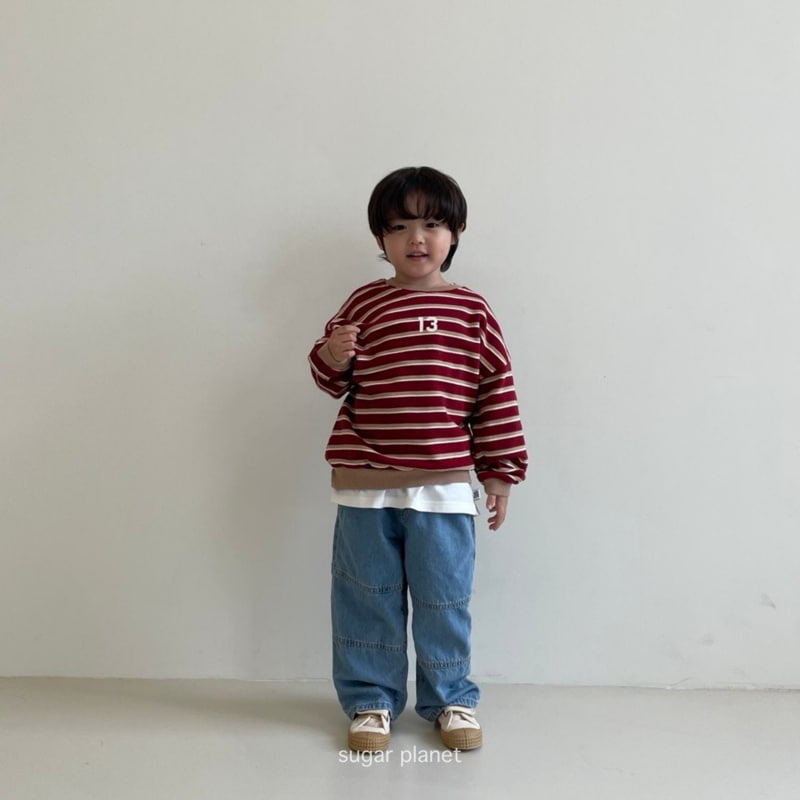 Sugar Planet - Korean Children Fashion - #prettylittlegirls - Slit Pattern Denim Pants - 6