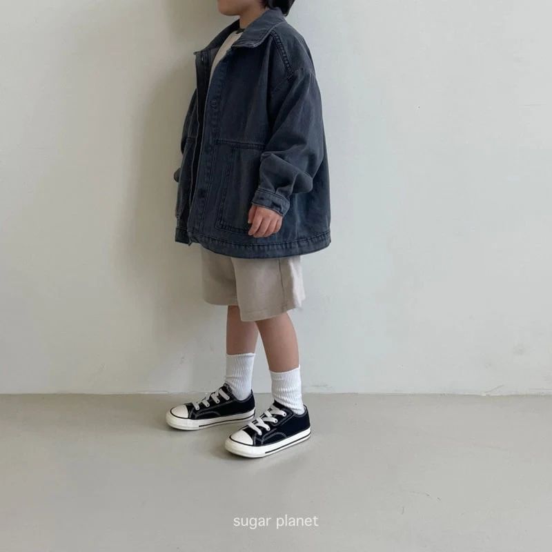 Sugar Planet - Korean Children Fashion - #stylishchildhood - Pocket Denim Jacket - 11