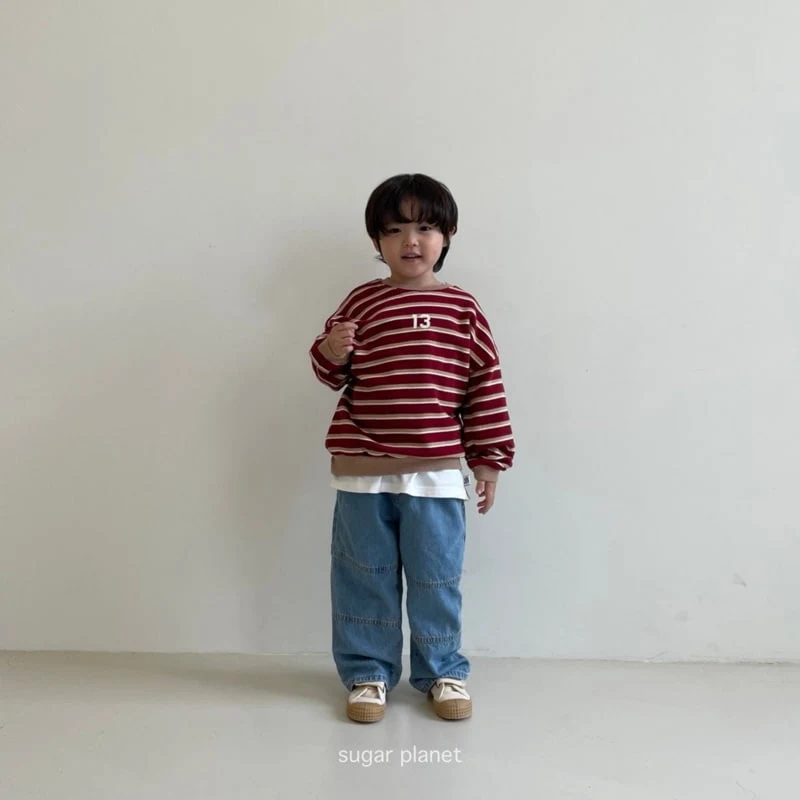 Sugar Planet - Korean Children Fashion - #stylishchildhood - 13 Stripe Sweatshirts - 9