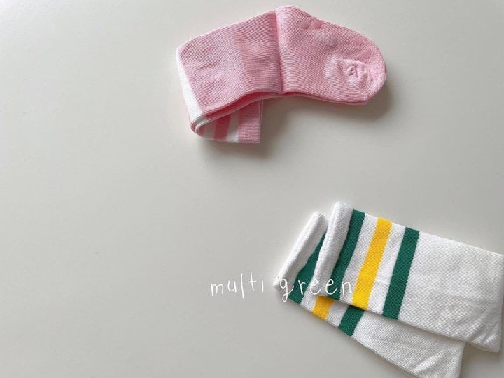 Teamand - Korean Children Fashion - #Kfashion4kids - Tree Lines Socks - 5