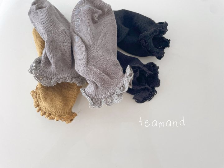 Teamand - Korean Children Fashion - #Kfashion4kids - Eyelet Lace Socks (set of 3) - 6