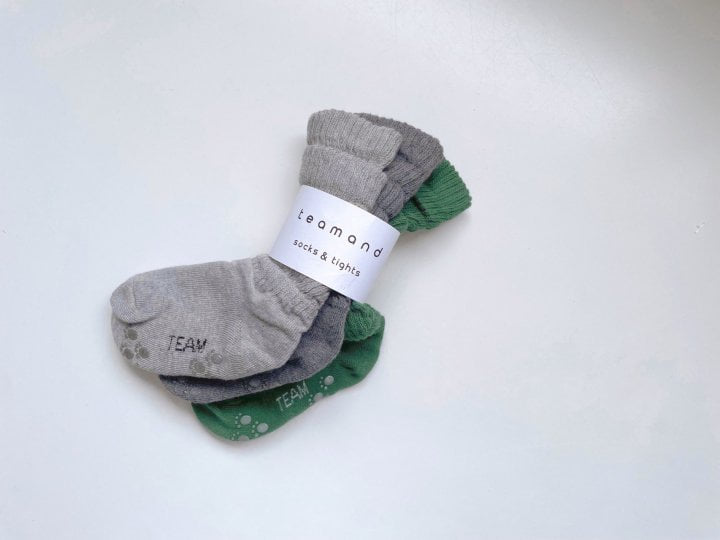 Teamand - Korean Children Fashion - #kidzfashiontrend - Warmer Socks (set of 3) - 4