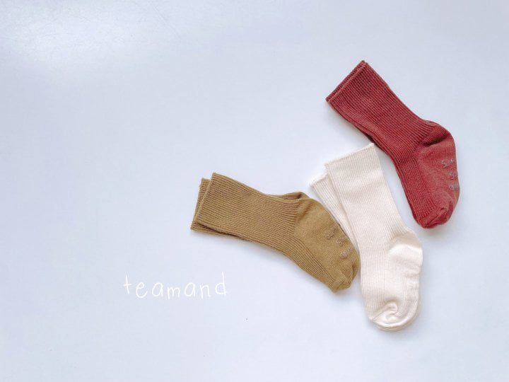 Teamand - Korean Children Fashion - #Kfashion4kids - Tarte Socks (set of 3) - 3