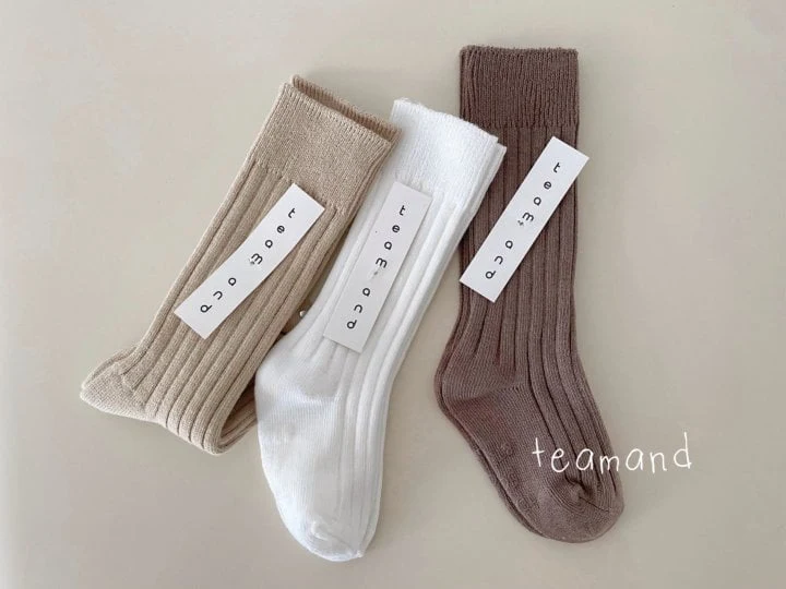 Teamand - Korean Children Fashion - #childofig - Basic Rib Socks (set of 3)