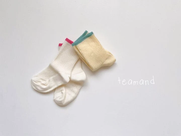 Teamand - Korean Children Fashion - #childofig - Lemon Cake socks (set of 2) - 5