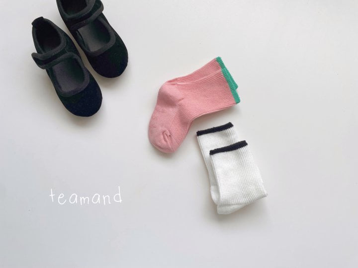 Teamand - Korean Children Fashion - #stylishchildhood - Rapsberry Socks (set of 2) - 4