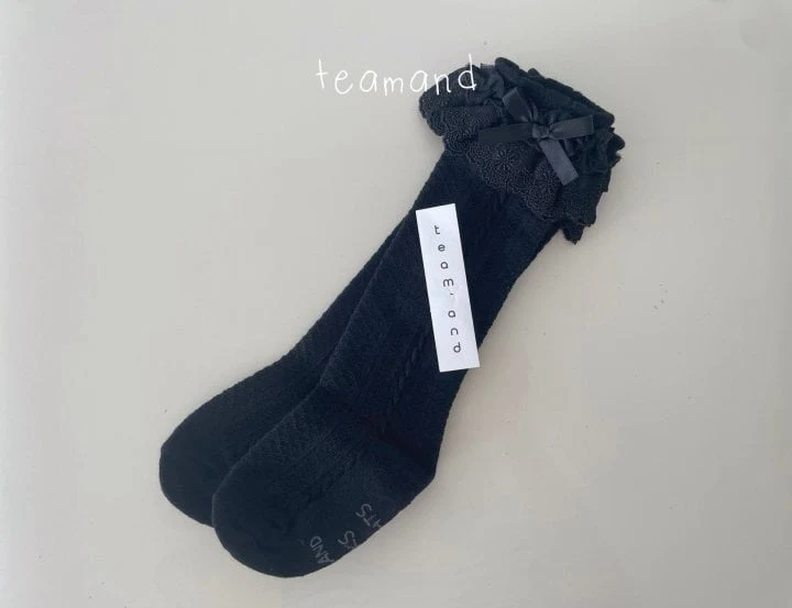 Teamand - Korean Children Fashion - #childrensboutique - Double Lace Knee Socks (set of 2) - 6