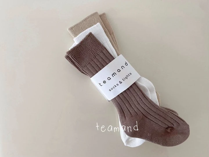 Teamand - Korean Children Fashion - #childrensboutique - Basic Rib Socks (set of 3) - 2