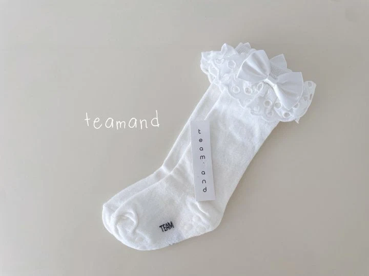 Teamand - Korean Children Fashion - #childrensboutique - Big Ribbon Knee Socks