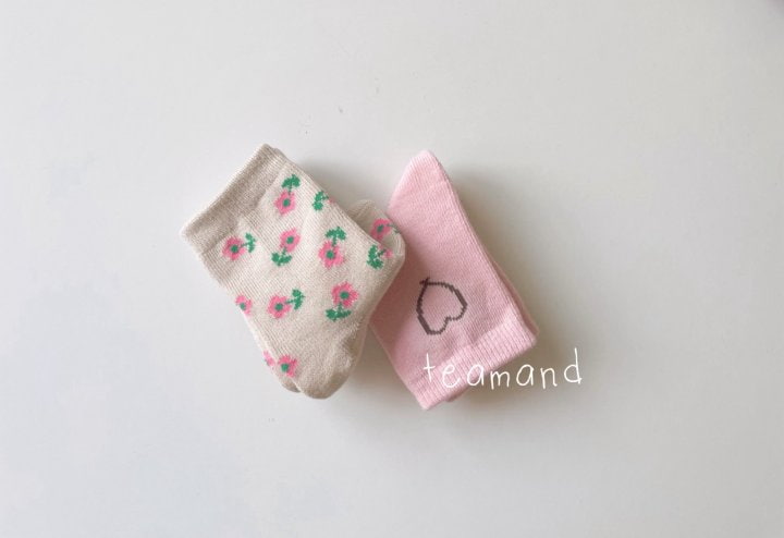 Teamand - Korean Children Fashion - #designkidswear - Ellie Socks (set of 2) - 2