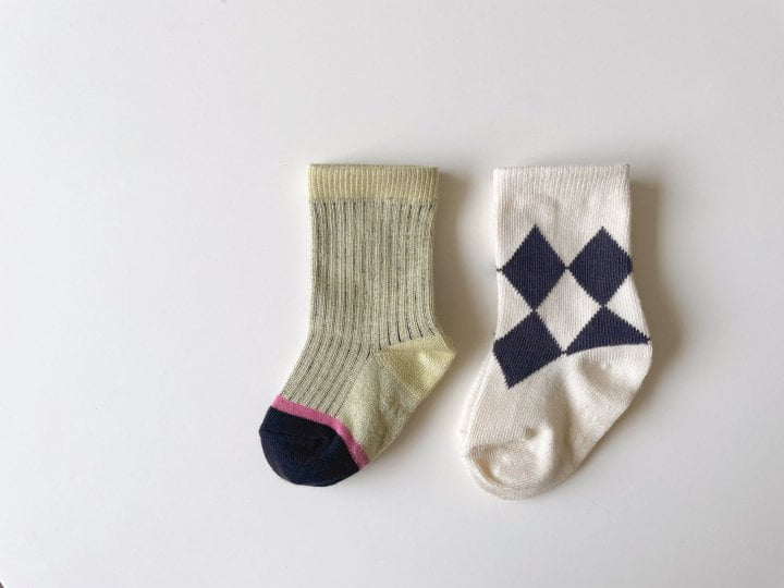 Teamand - Korean Children Fashion - #childrensboutique - Berlin Socks (set of 2) - 4