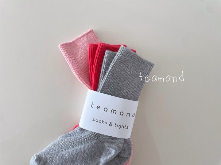 Teamand - Korean Children Fashion - #discoveringself - Mix Berry Socks (set of 3) - 6