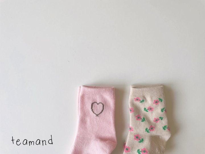 Teamand - Korean Children Fashion - #discoveringself - Ellie Socks (set of 2) - 3