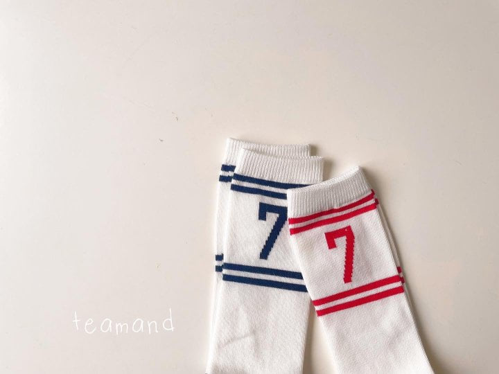 Teamand - Korean Children Fashion - #designkidswear - Number Socks (set of 2) - 4