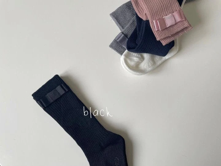 Teamand - Korean Children Fashion - #discoveringself - Ribbon Rib Socks 