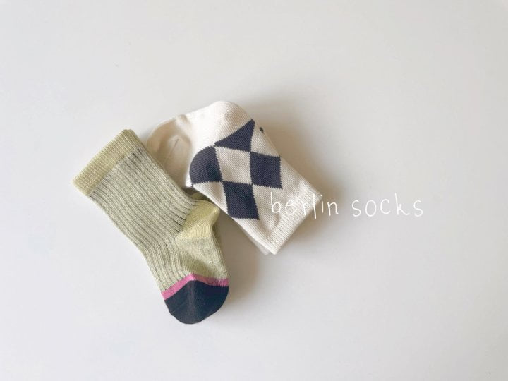 Teamand - Korean Children Fashion - #fashionkids - Berlin Socks (set of 2) - 6