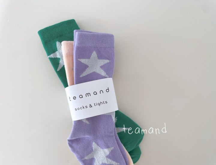 Teamand - Korean Children Fashion - #fashionkids - Star Socks (set of 3)