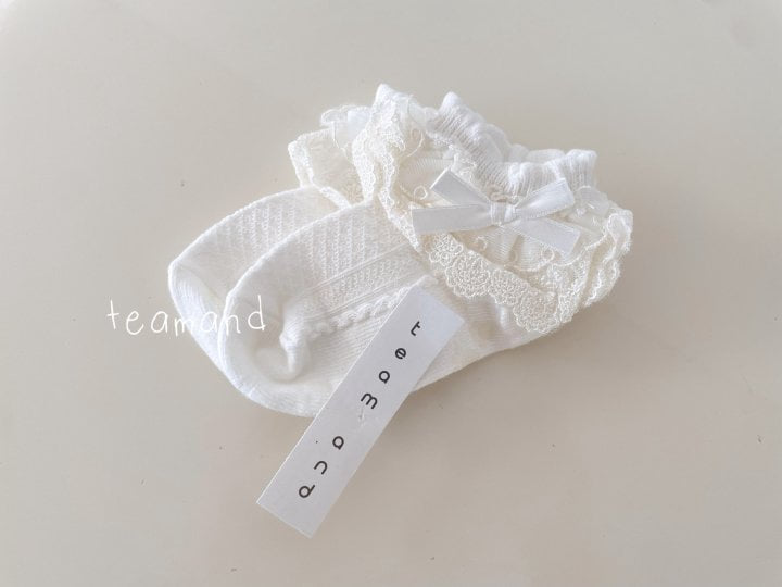 Teamand - Korean Children Fashion - #kidsshorts - Double Lace Socks