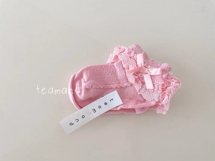 Teamand - Korean Children Fashion - #kidsstore - Double Lace Socks - 2