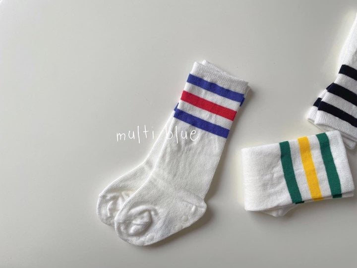 Teamand - Korean Children Fashion - #kidsstore - Tree Lines Socks - 4