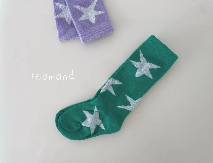 Teamand - Korean Children Fashion - #kidsstore - Star Socks (set of 3) - 4