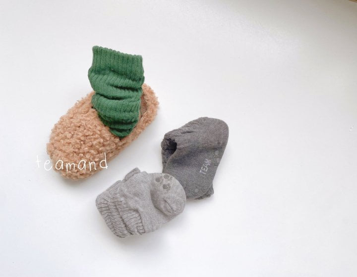 Teamand - Korean Children Fashion - #kidzfashiontrend - Warmer Socks (set of 3) - 3