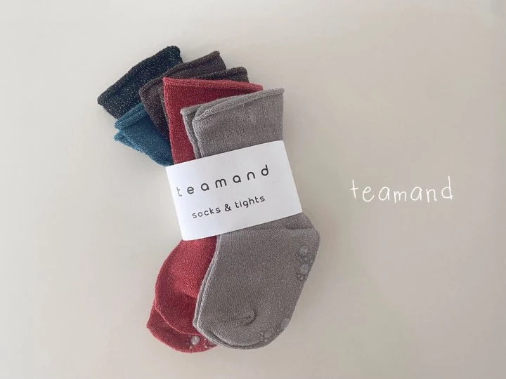 Teamand - Korean Children Fashion - #littlefashionista - Pearl Socks (set of 5)