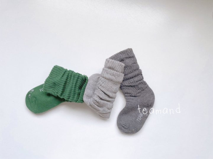 Teamand - Korean Children Fashion - #littlefashionista - Warmer Socks (set of 3) - 5