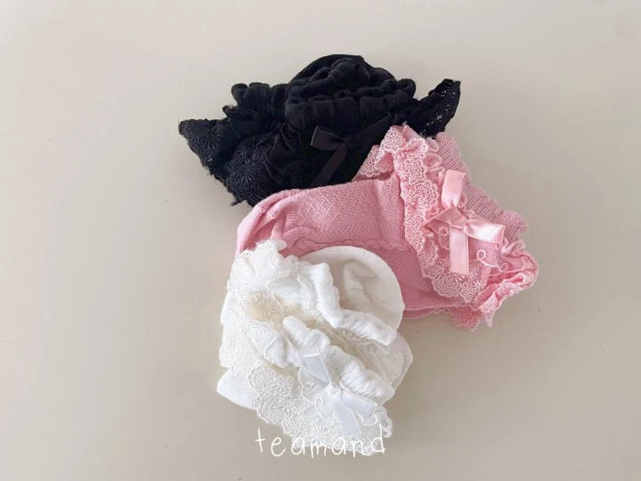 Teamand - Korean Children Fashion - #magicofchildhood - Double Lace Socks - 6