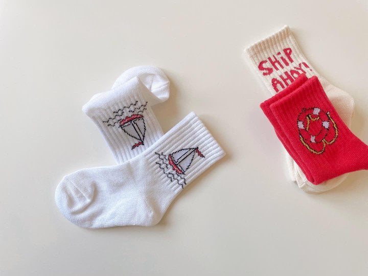 Teamand - Korean Children Fashion - #magicofchildhood - Traveller Socks (set of 3) - 3