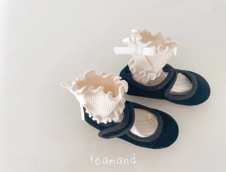 Teamand - Korean Children Fashion - #minifashionista - Ribbon Socks (set of 2) - 2