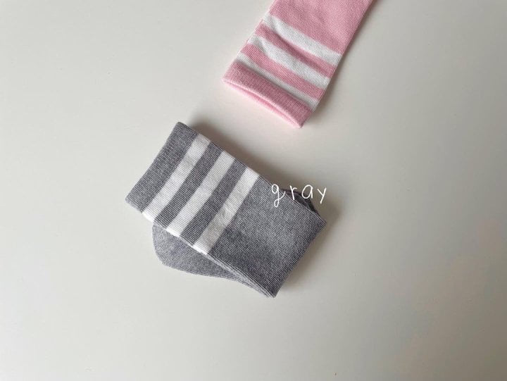 Teamand - Korean Children Fashion - #minifashionista - Tree Lines Socks - 8