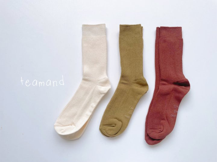 Teamand - Korean Children Fashion - #minifashionista - Tarte Socks (set of 3) - 6