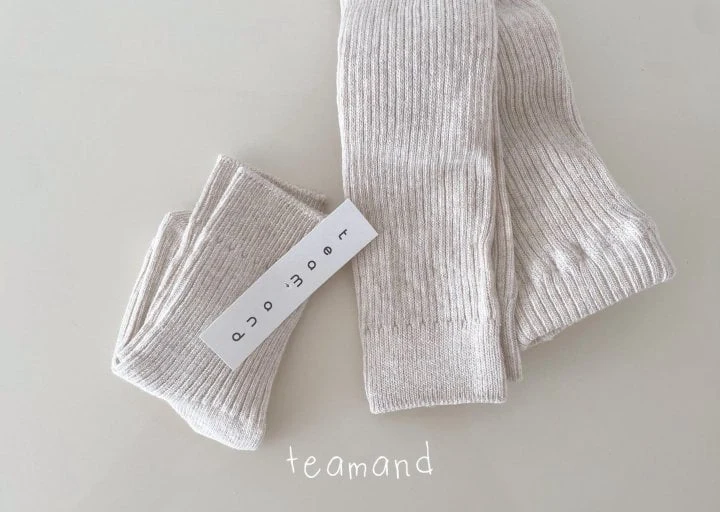 Teamand - Korean Children Fashion - #prettylittlegirls - Cookie Leggings + Socks Set - 7