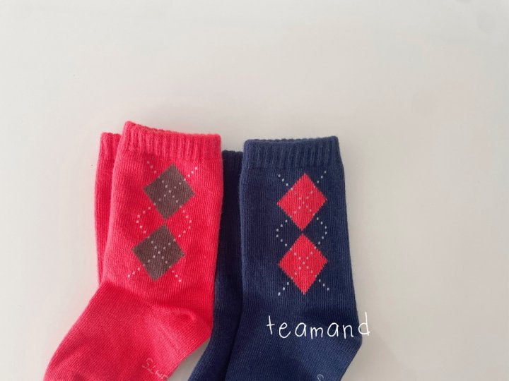 Teamand - Korean Children Fashion - #stylishchildhood - Eton Socks (set of 2) - 3